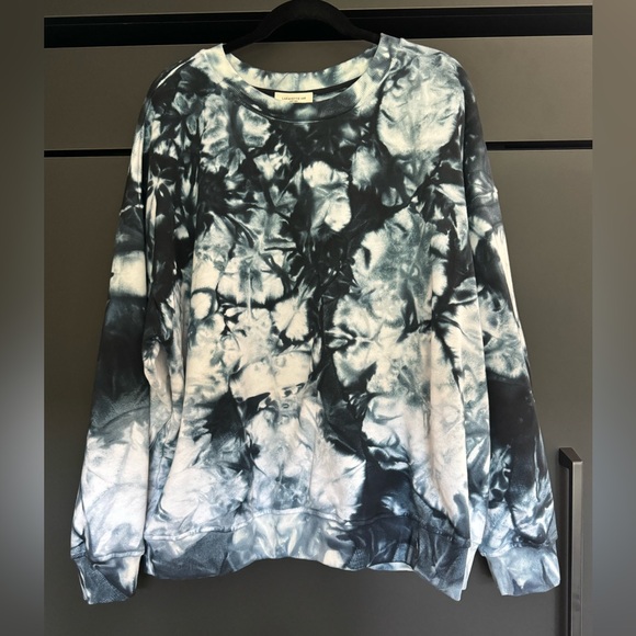 Lafayette 148 New York Tops - Lafayette 148 NY
Women's Parisian Blue Multi Cotton French Terry Sweatshirt XXL